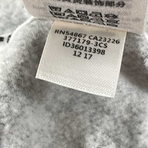 PINK Victoria’s Secret Cropped Hoodie Grey & White Size Small - Picture 8 of 10